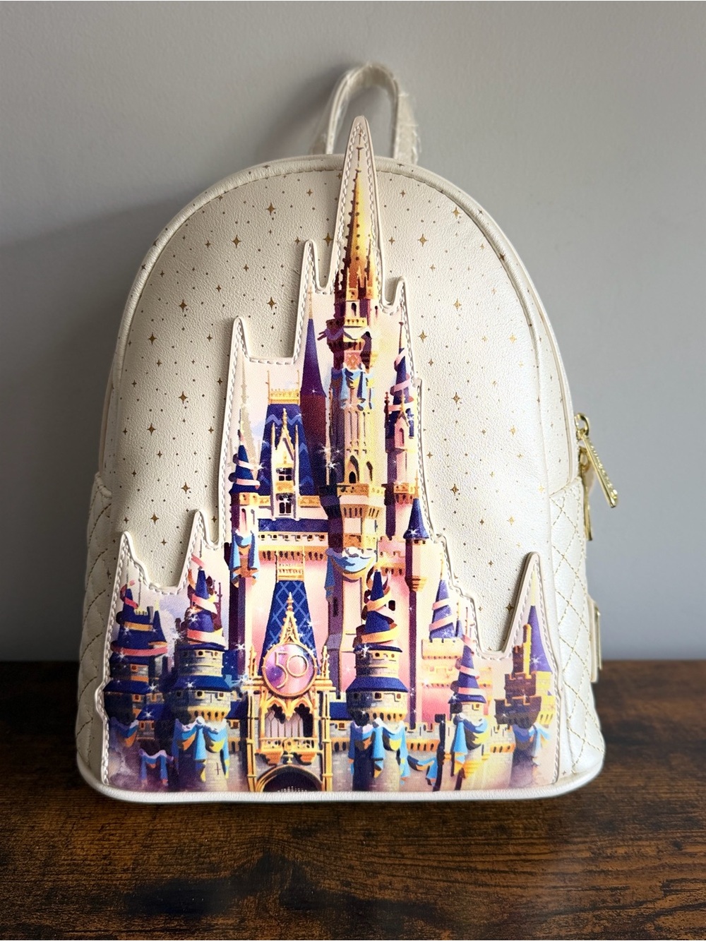 Disney World 50th Anniversary Cinderella Castle Mini Backpack - Picture 3 of 10